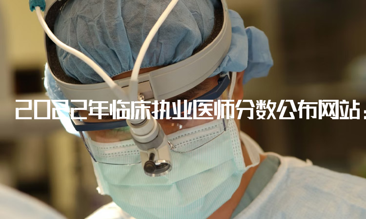 2022年临床执业医师分数公布网站：国家医学考试网