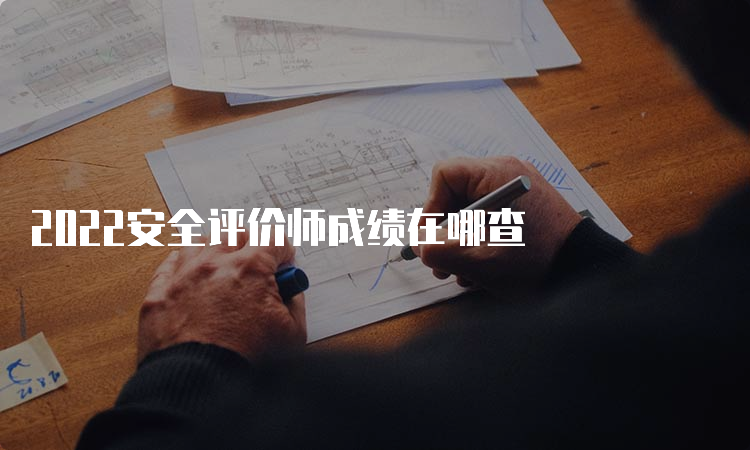 2022安全评价师成绩在哪查