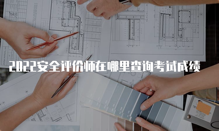 2022安全评价师在哪里查询考试成绩