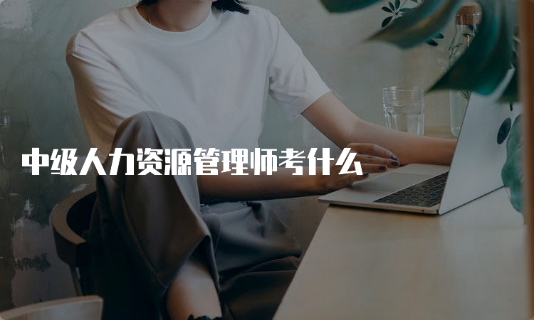 中级人力资源管理师考什么