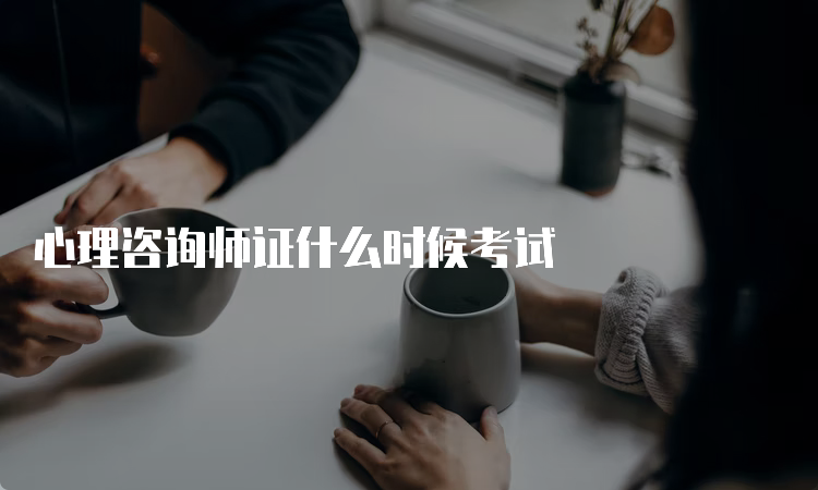 心理咨询师证什么时候考试