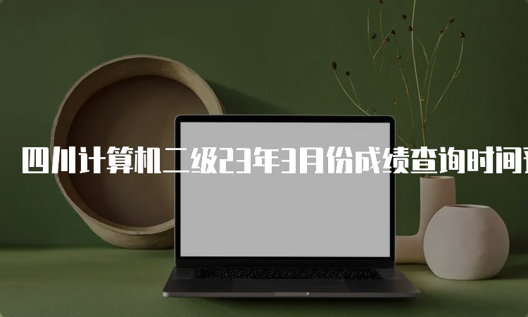 四川计算机二级23年3月份成绩查询时间预测