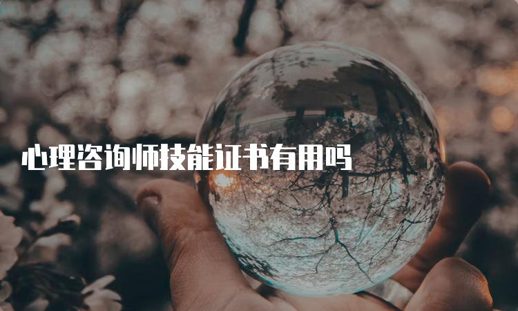 心理咨询师技能证书有用吗