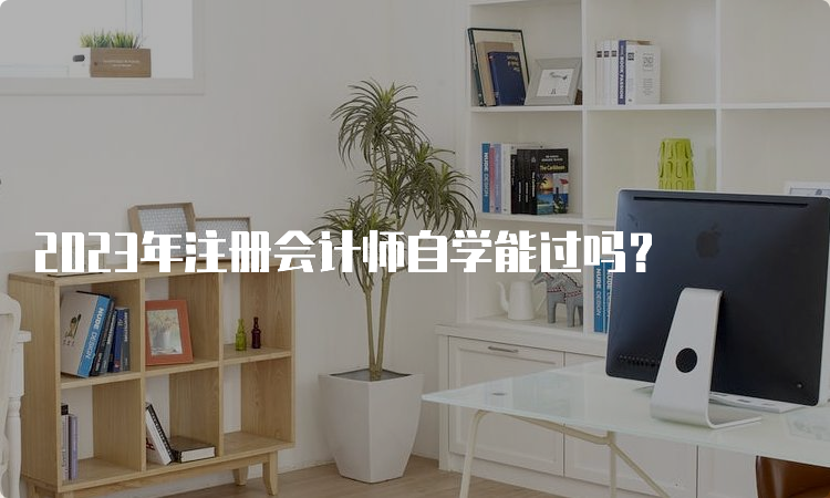 2023年注册会计师自学能过吗？