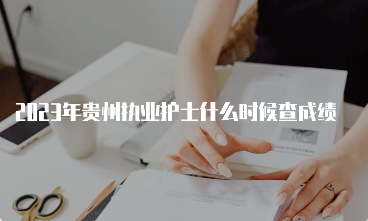 2023年贵州执业护士什么时候查成绩