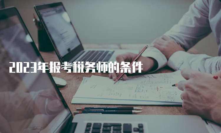 2023年报考税务师的条件