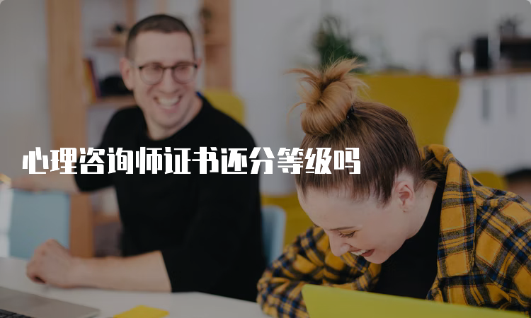 心理咨询师证书还分等级吗