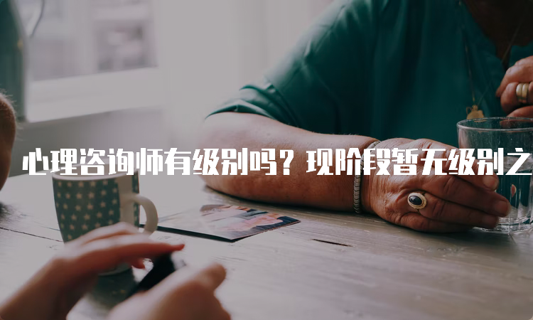 心理咨询师有级别吗？现阶段暂无级别之分