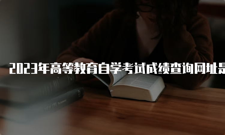 2023年高等教育自学考试成绩查询网址是什么呢