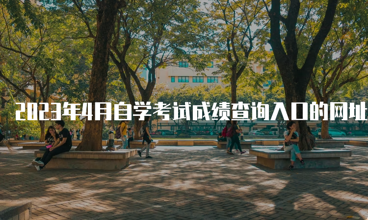 2023年4月自学考试成绩查询入口的网址是什么