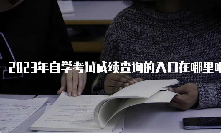 2023年自学考试成绩查询的入口在哪里呢