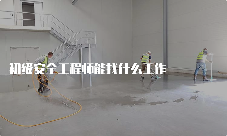 初级安全工程师能找什么工作