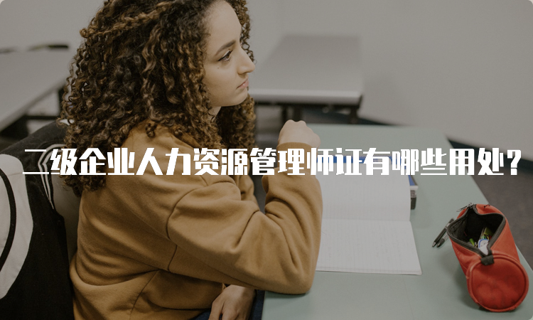 二级企业人力资源管理师证有哪些用处？