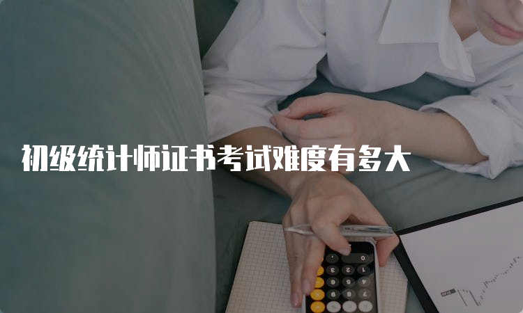 初级统计师证书考试难度有多大