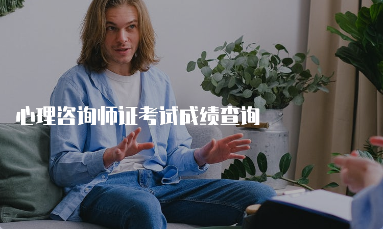 心理咨询师证考试成绩查询