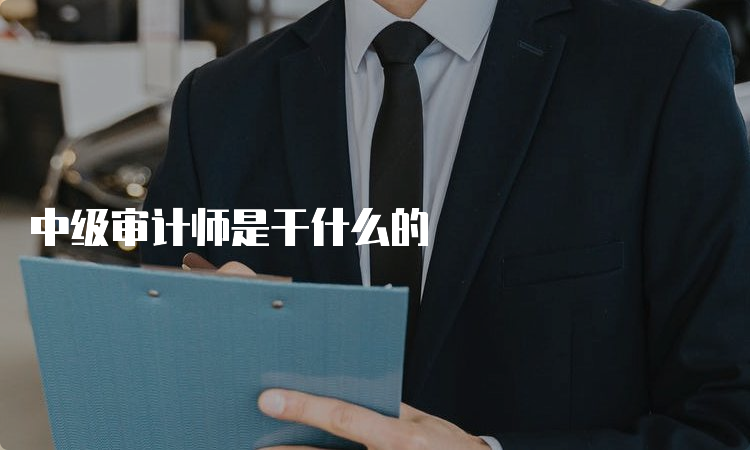 中级审计师是干什么的