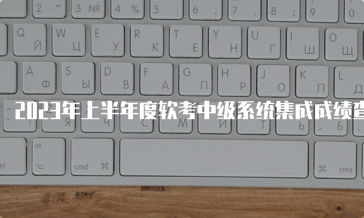 2023年上半年度软考中级系统集成成绩查询时间