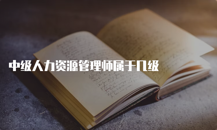 中级人力资源管理师属于几级