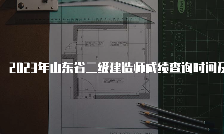 2023年山东省二级建造师成绩查询时间及流程