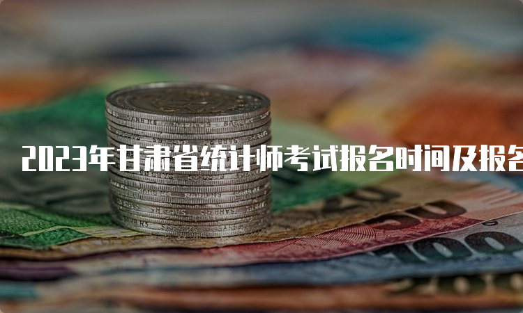 2023年甘肃省统计师考试报名时间及报名官网：8月3日至8月13日18:00