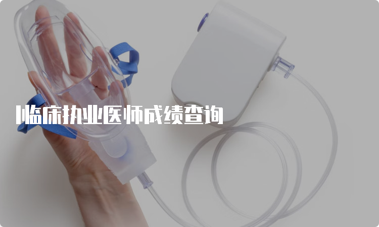 l临床执业医师成绩查询