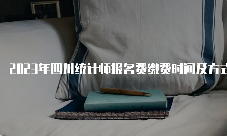 2023年四川统计师报名费缴费时间及方式：8月18日截止