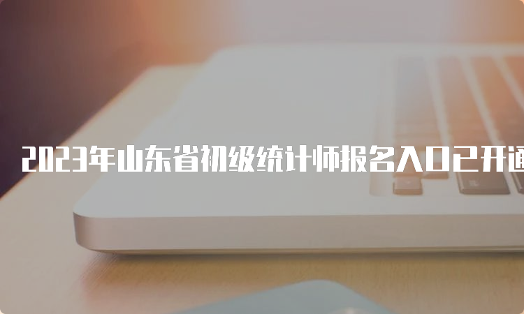 2023年山东省初级统计师报名入口已开通