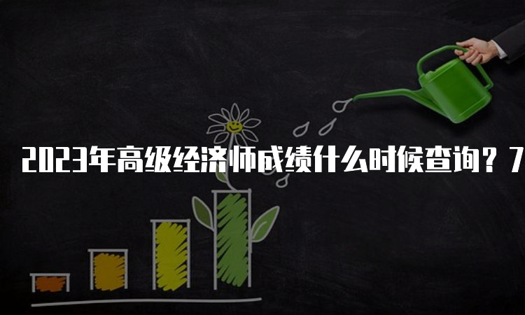 2023年高级经济师成绩什么时候查询？7月31日