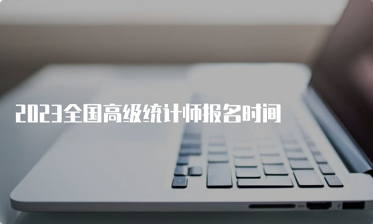 2023全国高级统计师报名时间