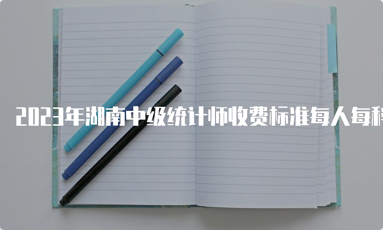 2023年湖南中级统计师收费标准每人每科63元