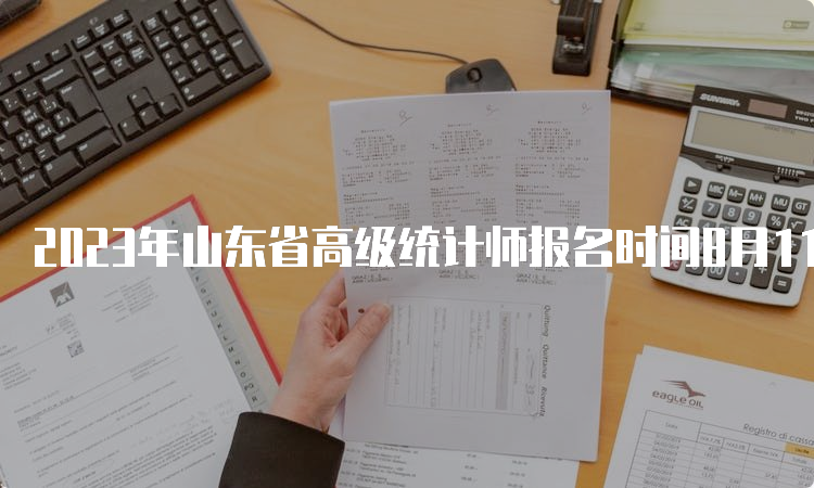 2023年山东省高级统计师报名时间8月11日16∶00截止