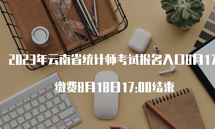 2023年云南省统计师考试报名入口8月17日17:00止 缴费8月18日17:00结束