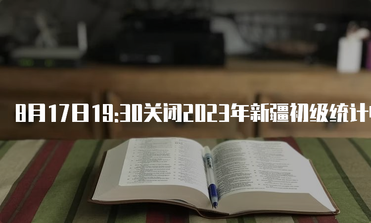 8月17日19:30关闭2023年新疆初级统计师报名入口