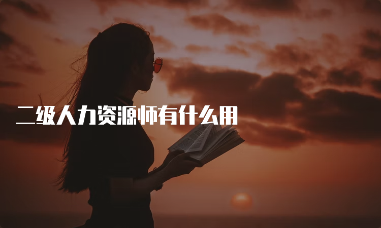 二级人力资源师有什么用