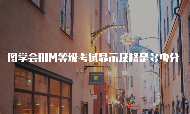 图学会BIM等级考试显示及格是多少分