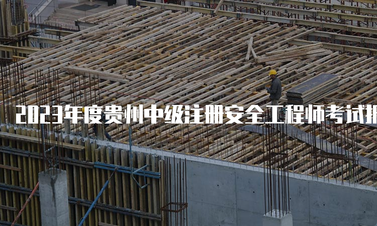 2023年度贵州中级注册安全工程师考试报名费