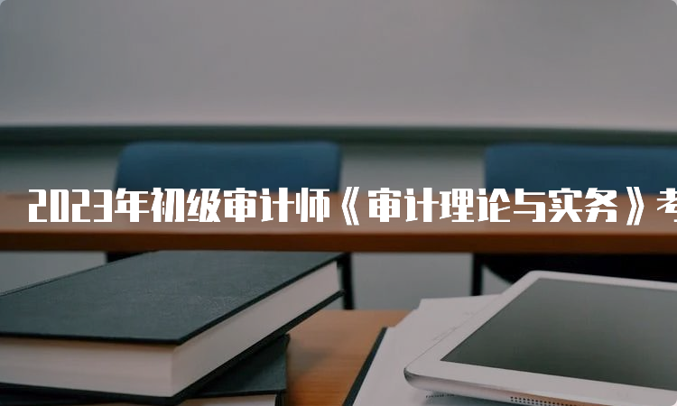 2023年初级审计师《审计理论与实务》考试真题9.24下午场发布