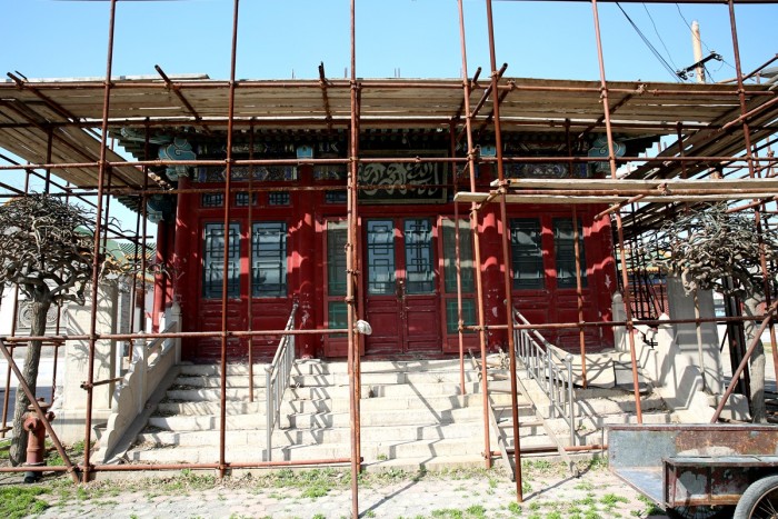 天穆清真北寺正在维修