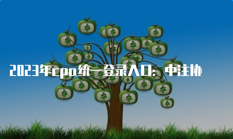 2023年cpa统一登录入口：中注协