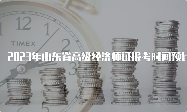 2023年山东省高级经济师证报考时间预计在4月