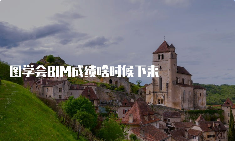 图学会BIM成绩啥时候下来