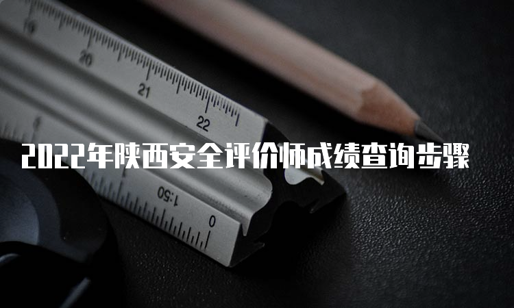 2022年陕西安全评价师成绩查询步骤