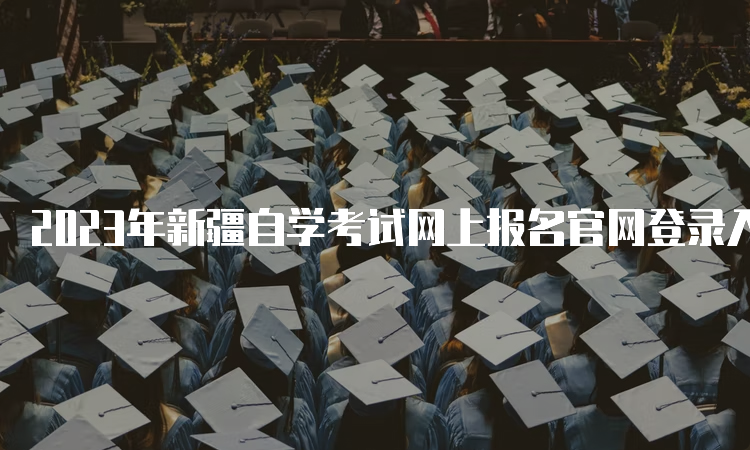 2023年新疆自学考试网上报名官网登录入口网址是什么