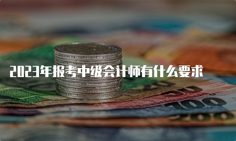 2023年报考中级会计师有什么要求