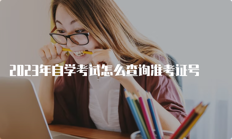 2023年自学考试怎么查询准考证号