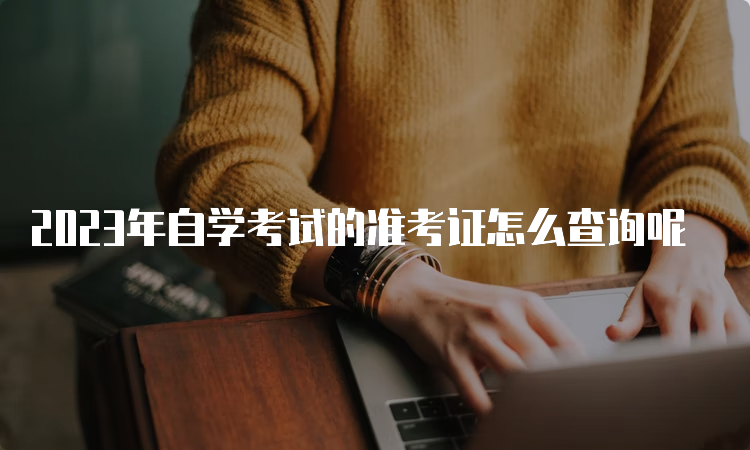 2023年自学考试的准考证怎么查询呢