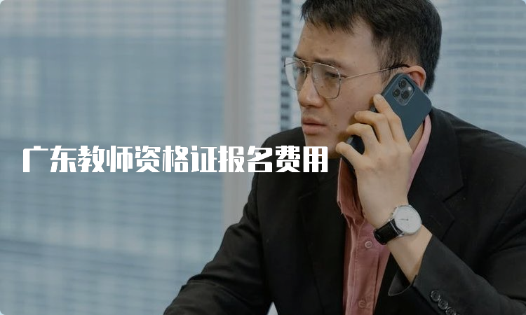 广东教师资格证报名费用