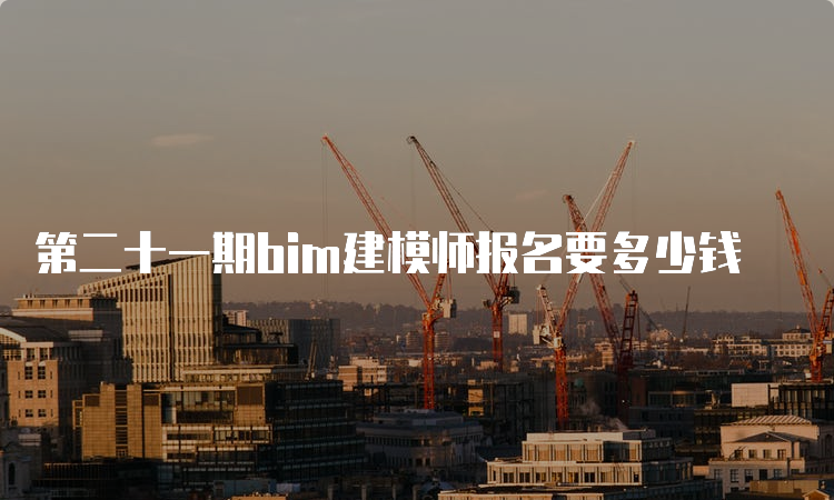 第二十一期bim建模师报名要多少钱