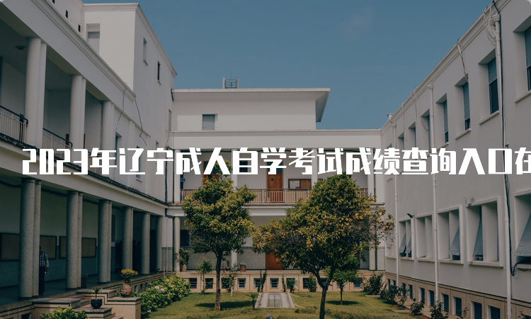 2023年辽宁成人自学考试成绩查询入口在何处