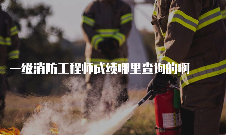 一级消防工程师成绩哪里查询的啊